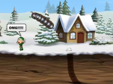 Effing Worms Xmas cover