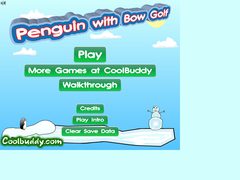 Penguin with Bow Golf cover