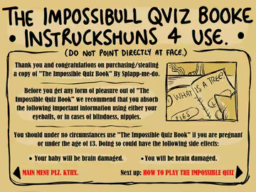 The Impossible Quiz Book cover